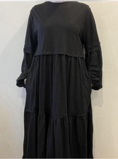 Abito Modesto Modanisa Turchia Nero Taglia L/XL (EU 46) Elegante Maxi Abito Modest Abbigliamento price