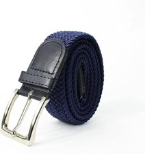 cintura elastica intrecciata colore blu Cintura uomo price