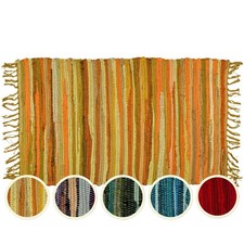 Tappeto Runner In Cotone 50x90 Boho Strisce Grigio Runner Tappeto price