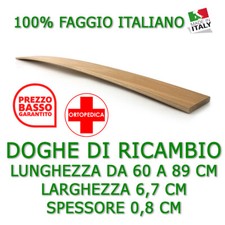 DOGA DOGHE DI RICAMBIO PER RETI LETTI IN LEGNO-TUTTE LE MISURE-LARGHEZZA 6,8 CM Letto price