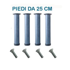 PIEDI FERRO RETE ORTOPEDICA DI RICAMBIO ZAMPE ALTEZZA 25CM PER LETTO CON BULLONI Letto price