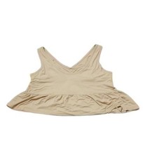 Top corto senza maniche beige 💚  Taglia M / IT 42 / EU 38 Canotta Top Donna price