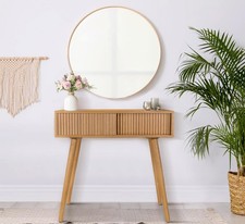 Tavolo Consolle Piccolo Tavolo Consolle Ingresso,31" Vanity Desk Lato Comò Scanalato Dresser / Vanity Tavolo price