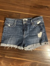 Pantaloncini denim Paige Jimmy Jimmy effetto invecchiato taglia 29 donna lavaggio medio arrotolato Pantaloncini Donna price