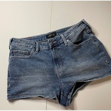 Pantaloncini denim curvy True Religion Jennie Mid Rise blu lavaggio medio rosa punto 30 Pantaloncini Donna price