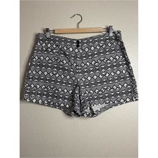 DEPT 222 pantaloncino donna taglia 12 geometrico stampa bohemien misto cotone piatto davanti Pantaloncini Donna price