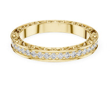 Anello Petite Shank Eternity Band Petite Twist VVS1/D Diamante 42Pz Certifica... Diamante Eternity Anello price