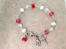 Rosary bracelet with Our Lady of Walsingham medal and small crucifix. Rosari price