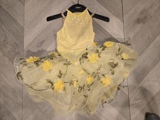 Costume danza rivoluzione bambina taglia MC balletto giallo tutù con pizzo Ballet Ballerine Ragazza price