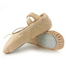 Scarpe da ballo rosa ragazze ballerine ballerine pelle suola spaccata bambini Ballet Ballerine Ragazza price