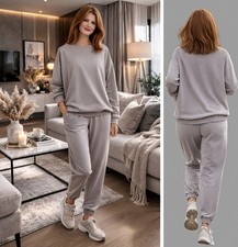 F&F TUTA DONNA TAGLIA XL (VESTE UK 22) MAGLIONE COLORE VISONE #12 Tracksuit Donna price