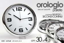 OROLOGIO DA PARETE TONDO SILENZIOSO CLASSICO MODERNO CASA STUDIO UFFICIO 30*4 cm Orologio da parete price