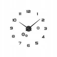 Auriol Orologio da Parete 3D Componibile ingranaggi Neri Diametro 120cm 90-120 Orologio da parete price