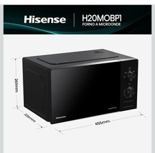 Hisense H20MOBP1 Forno a Microonde, Nero, 20 l Forni a microonde price