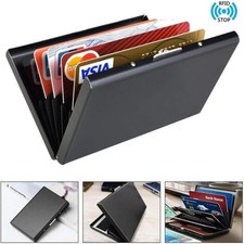 PORTA CARTE DI CREDITO RFID acciaio inox ultra slim portafoglio Porta Tessere Portafoglio Uomo price