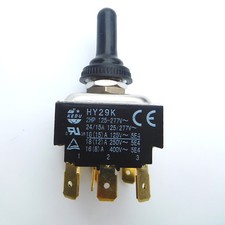 1PZ HY29K 125V/277V 24/15A 2HP 9 pin 6,3 maschio tab TPDT interruttori a levetta on-on Industrial Cucina Attrezzatura price
