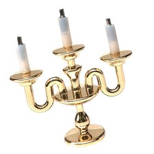 1Pz Mini Portacandele Decorativo Casa Candeliere Scena Layout Prop (Oro) Supporto per Candle price