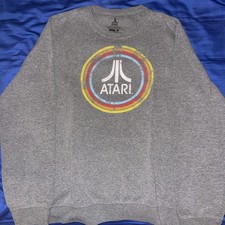 Felpa uomo Atari anni 80 grigia logo retrò taglia M Felpa Uomo price
