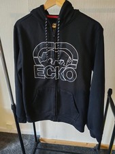 Felpa con cappuccio e zip nera uomo Ecko Unltd retrò taglia S, ottime condizioni Felpa Uomo price