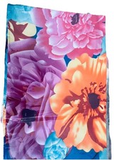 Sciarpa testa donna 36x36 pollici morbida bellissima fantasia floreale nuova nel Headscarf price