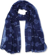 Sciarpa piccola stampa albero donna sciarpe morbide hajib foulard avvolgente (marina) Headscarf price