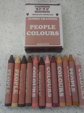 Pastelli a Cera Jumbo - People Colours Confezione da 12, Non Tossici - Spedizione Gratuita Wax Crayons price
