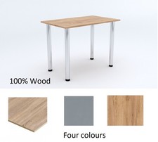 Tavolo da Pranzo in Legno Massello di Rovere Mobile Cucina Gambe in Metallo Moder Dining & Cucina Tavolo price