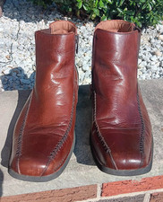 Steve Madden Stivaletti Chelsea Uomo Pelle Marrone Punta Quadrata Zip 10,5 Stivali uomo price