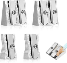 4 Sharpener, 2 Doppi E 2 Fori Singoli, Temperamatite in Metallo per Scuola, Mati Matita Sharpener price