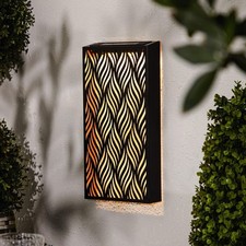 Pannello Arte Parete Metallo Solare 5 Luci Led Casa Giardino Recinzione Portico Luminoso Decorazione Multi-piece / Forex Decorazioni da Parete price