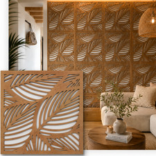 Pannello da parete foglia 3D, decorazione tropicale boho, arte da parete dipinta, accento giungla urbana Multi-piece / Forex Decorazioni da Parete price