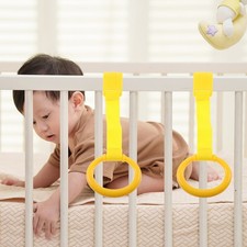 2 Pezzi Anelli Tiranti per Culla Neonato Letto per Bambini Stand Up Anelli Strumenti per Bambini Crib price
