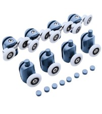 Set 8 Rotelle Ruote di Ricambio per Box Doccia Rulli Cuscinetti Porta Scorrevole Box doccia price