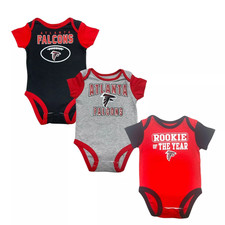Body NFL Atlanta Falcons bambino ragazzo confezione da 3, 3-6 mesi Bodysuit Bebè price