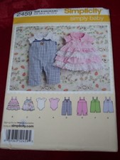 🌺SIMPLICITY #2459 - PAGLIACCETTO CARINO BAMBINO - MOTIVO MAGLIONE E BODY XXS-LG FF Bodysuit Bebè price