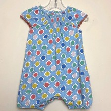 Pagliaccetto estivo bambino Boden bambina 6-12 mesi fiori blu cotone Bodysuit Bebè price