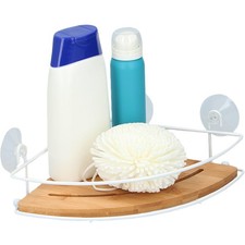 Mensola Angoliera da Bagno Montaggio a Parete con Ventose Senza Fori per Doccia Bagno Mensola price
