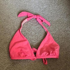 🇺🇸 Top bikini in lega rosa corallo con supporto triangolo Bikini price