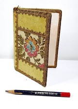 carnet notes custodia mini tascabile broccato ricamo fiori con matita Fila 70s Matita Custodia price