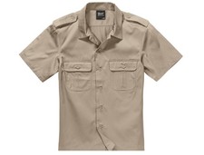 BRANDIT Camicia uomo militare US a maniche corte Over Sizes Beige Camicia Uomo price