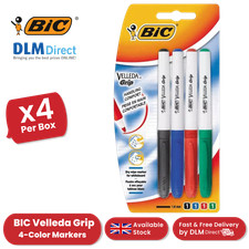 BIC Velleda Whiteboard Markers, Dry Wipe Pens, Assorted Colours Marker Penna price