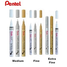 [Pentel] Marcatore a Pittura Permanente Oro/Argento/Bianco (Selezionare) Marker Penna price