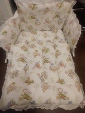 NUOVO PREMIERE Trapuntato 2 pezzi SET LENZUOLA NEONATO per lettino culla - Dimensioni: 54 cm x 46 cm Set Bedding Set / Nanna price