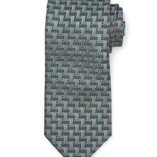 Cravatta pied de poule Haggar blu e grigia Tie price