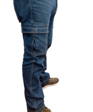 Pantaloni Uomo Cargo jeans da lavoro con Tasche Laterali Multi-tasche tasconi Jeans / Denim Pantaloni Uomo price