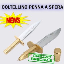 Coltellino Penna Sfera Knife Pen- Ballpoint Gift Joke Rambo Weapon Crafts Regalo Penna a sfera price