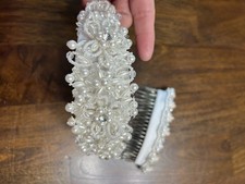 Cerchietto matrimonio vintage per bambina e pettine capelli perline per donna accessori Mollette, cerchietti e fasce per capelli price