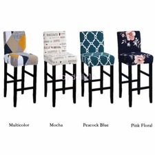 2pz Coprisedili per Sgabello da Bar Sala da Pranzo Altezza Bancone Protezione Sedia Antiscivolo Plaid copridivano price