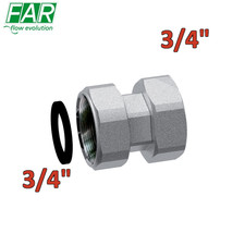 8321 - raccordo di giunzione in ottone cromo opaco doppio girello F-F 3/4'' x 3/ Girello price