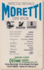 Calendarietto - articoli regalo - moretti - torino - anno 1999 Articoli regalo price
